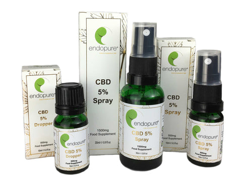 5% CBD Spray 30ml - EU organically certified Hemp - Endopure Ltd